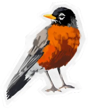 robin sticker